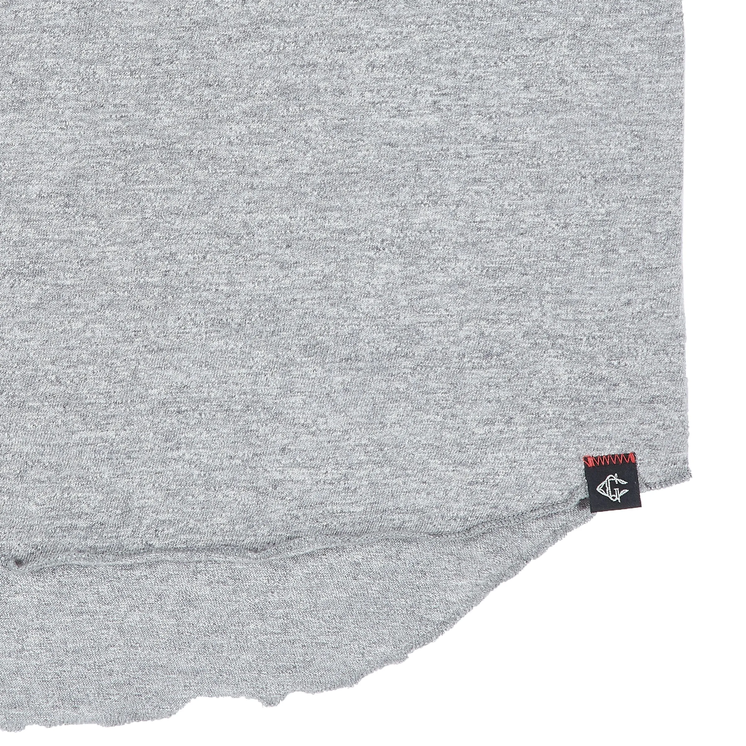 Todd Slub Henley Short Sleeve - Gray Heather (Final Sale)