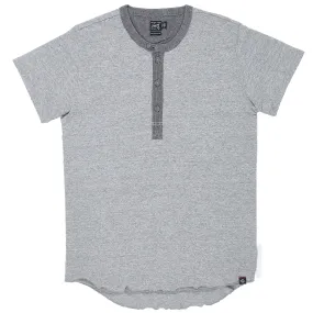 Todd Slub Henley Short Sleeve - Gray Heather (Final Sale)