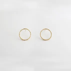 Twig hoops forest romance - stud earrings - silver 925 - gold plated