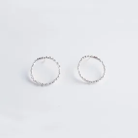 Twig hoops forest romance - stud earrings - silver 925