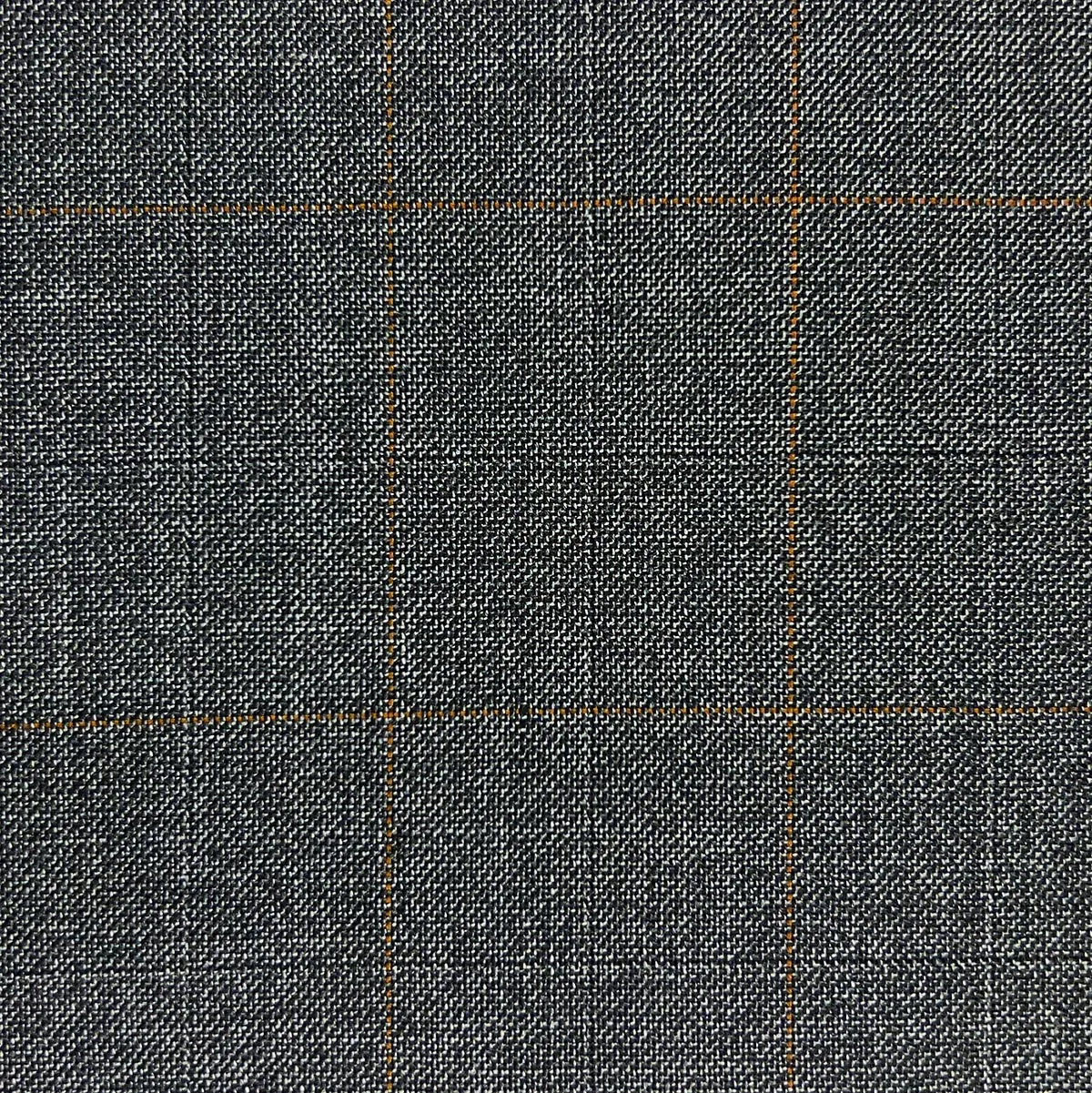 Westwood Hart Charcoal Grey Brown Windowpane Bamboo Suit