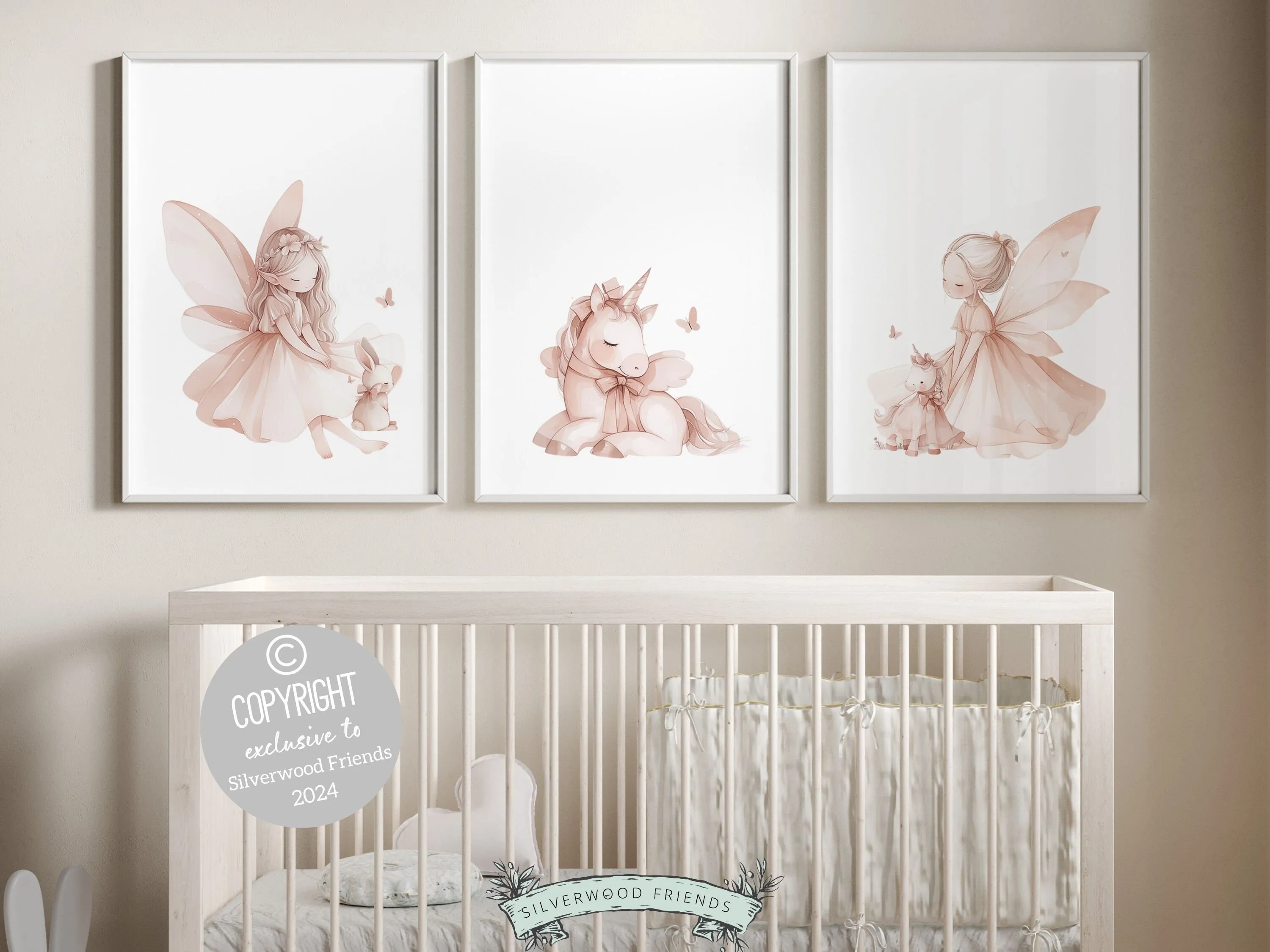 Whimsical Fairytale Nursery Prints - Set of 3