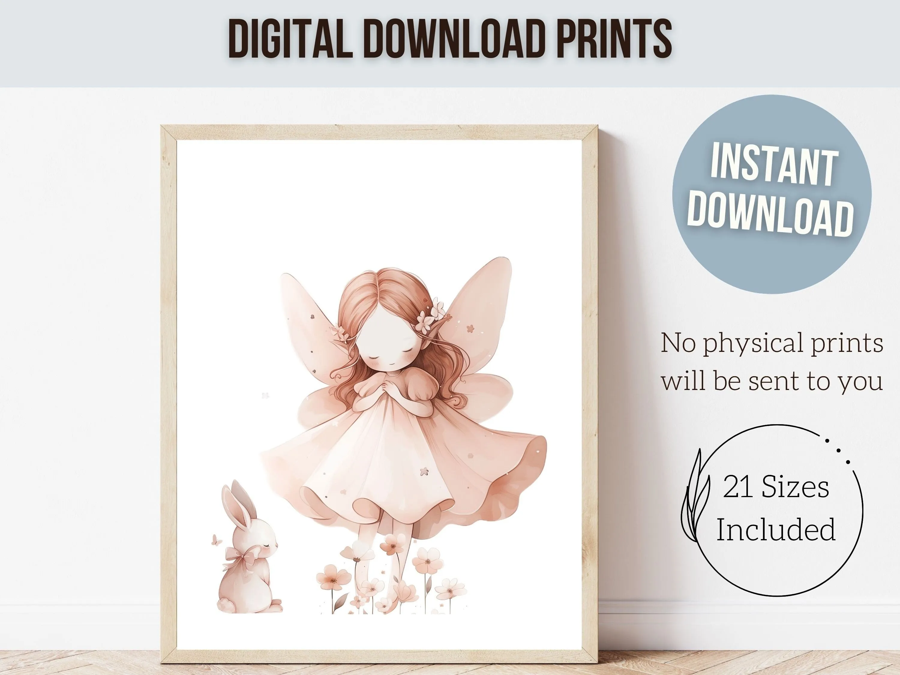 Whimsical Wildflower Fairy Nursery Prints - Set 2