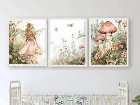 Wildflower Fairy Garden Nursery Prints